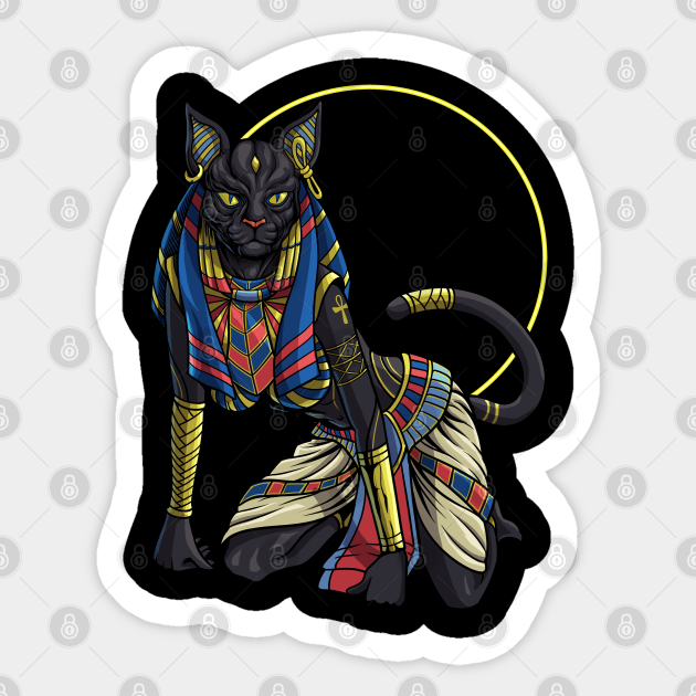 Cat Goddess Egyptian Goddess Bastet Bastet Sticker Teepublic Au